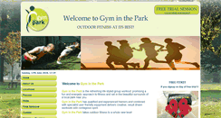 Desktop Screenshot of gyminthepark.co.uk