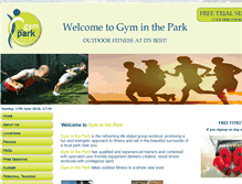 Tablet Screenshot of gyminthepark.co.uk